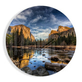 Mountains Glass Wall Art.